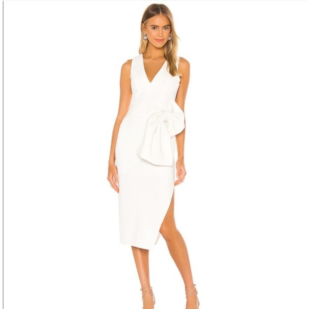 Elliatt White Monae Dress Sleeveless Bow Dress Size X-Small